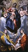 El Greco Madonna and Child with St Martina and St Agnes oil painting artist
